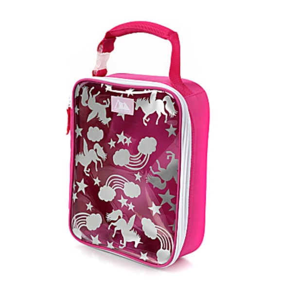 Artic zone translucent insulated lunch bag ,pink unicorn sky - Picture 4 of 6